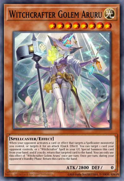 Witchcrafter Golem Aruru Ultra Rare MP20-EN113 2020 Tin of Lost Memories Mega Pack Yugioh card