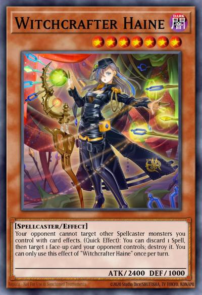 Witchcrafter Haine Prismatic Secret Rare MP20-EN223 2020 Tin of Lost Memories Mega Pack Yugioh card