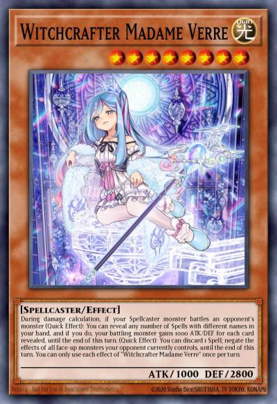 Witchcrafter Madame Verre Super Rare MP20-EN224 2020 Tin of Lost Memories Mega Pack Yugioh card