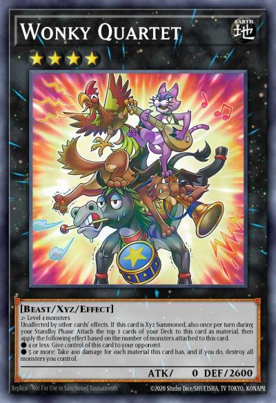 Wonky Quartet Ultra Rare BLTR-EN040 Battles of Legend Terminal Revenge Yugioh card