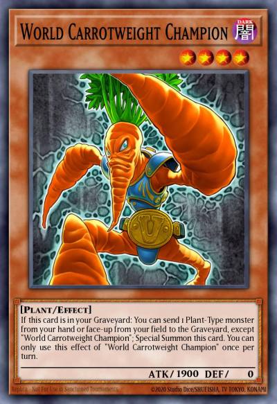 World Carrotweight Champion Common MP17-EN050 2017 Mega-Tin Mega Pack Yugioh card