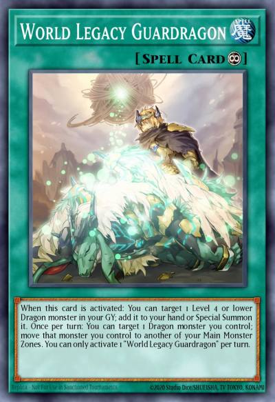 World Legacy Guardragon Prismatic Secret Rare MP20-EN029 2020 Tin of Lost Memories Mega Pack Yugioh card