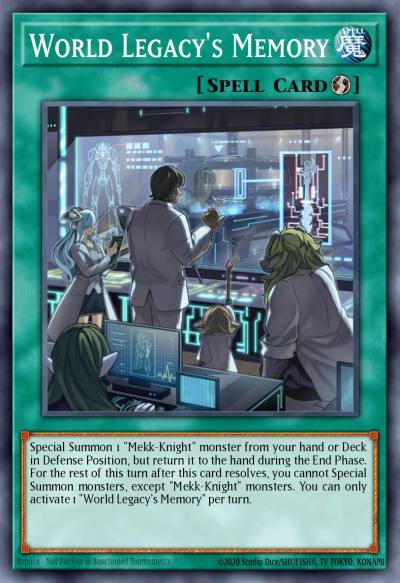World Legacys Memory Common CYHO-EN061 Cybernetic Horizon Yugioh card