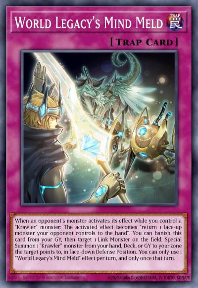 World Legacys Mind Meld Common MP19-EN131 2019 Gold Sarcophagus Tin Mega Pack Yugioh card