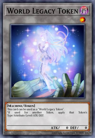 World Legacy Token Super Rare OP15-EN026 OTS Tournament Pack 15 Yugioh card