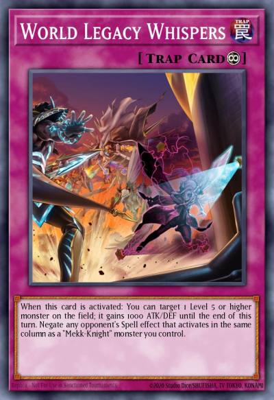 World Legacy Whispers Rare MP18-EN217 2018 Mega-Tin Mega Pack Yugioh card