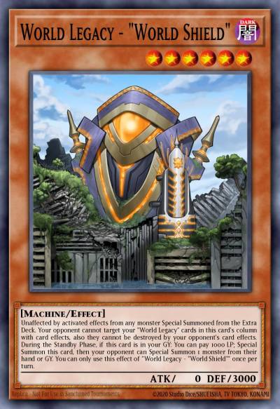 World Legacy - World Shield Common MP18-EN184 2018 Mega-Tin Mega Pack Yugioh card
