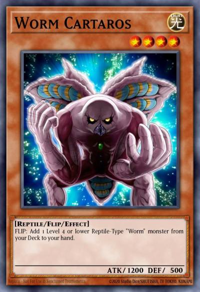 Worm Cartaros Duel Terminal Normal Parallel Rare DT01-EN028 Duel Terminal 1 Yugioh card