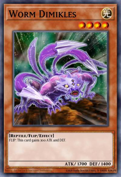 Worm Dimikles Duel Terminal Normal Parallel Rare DT01-EN029 Duel Terminal 1 Yugioh card