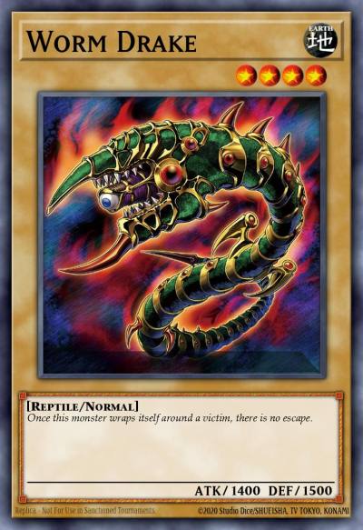 Worm Drake Common DB1-EN208 Dark Beginning 1 Yugioh card