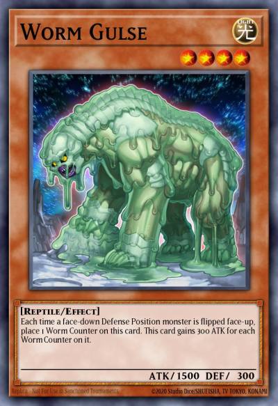 Worm Gulse Duel Terminal Normal Parallel Rare DT01-EN081 Duel Terminal 1 Yugioh card