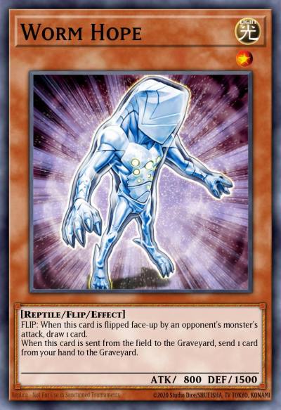 Worm Hope Duel Terminal Normal Parallel Rare DT01-EN082 Duel Terminal 1 Yugioh card