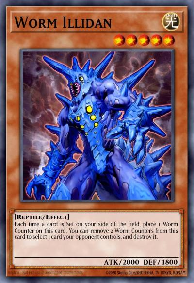 Worm Illidan Duel Terminal Super Parallel Rare DT01-EN083 Duel Terminal 1 Yugioh card