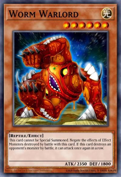 Worm Warlord Duel Terminal Rare Parallel Rare DT03-EN081 Duel Terminal 3 Yugioh card