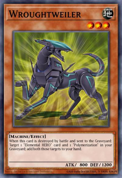 Wroughtweiler Rare CRV-EN012 Cybernetic Revolution Yugioh card