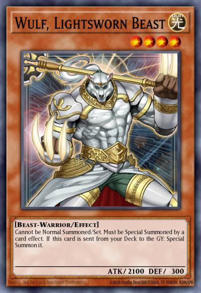 Wulf Lightsworn Beast Common BLC1-EN058 Battles of Legend Chapter 1 Yugioh card