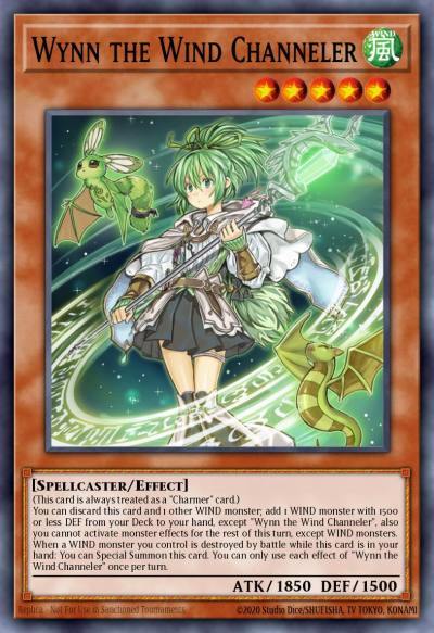 Wynn the Wind Channeler Prismatic Secret Rare MP21-EN158 2021 Tin of Ancient Battles Yugioh card