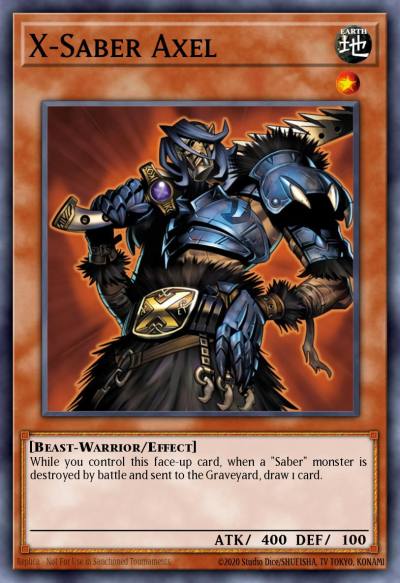 X-Saber Axel Duel Terminal Normal Parallel Rare DT01-EN019 Duel Terminal 1 Yugioh card