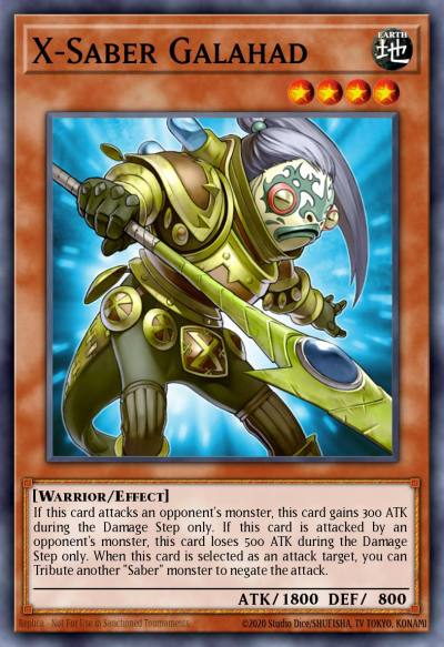 X-Saber Galahad Duel Terminal Rare Parallel Rare DT01-EN074 Duel Terminal 1 Yugioh card