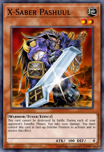 X-Saber Pashuul Duel Terminal Normal Parallel Rare DT01-EN076 Duel Terminal 1 Yugioh card