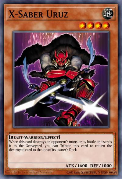 X-Saber Uruz Duel Terminal Normal Parallel Rare DT01-EN021 Duel Terminal 1 Yugioh card