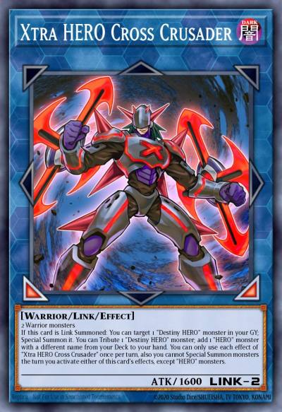 Xtra HERO Cross Crusader Common MP20-EN070 2020 Tin of Lost Memories Mega Pack Yugioh card