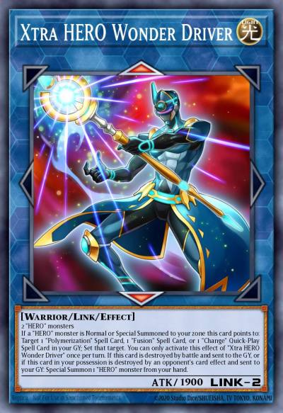 Xtra HERO Wonder Driver Ultra Rare BLC1-EN031 Battles of Legend Chapter 1 Yugioh card