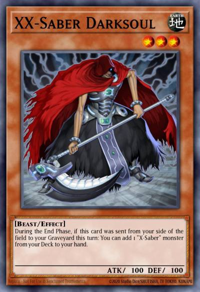XX-Saber Darksoul Super Rare CT08-EN017 Collectible Tins 2011 Wave 2 Yugioh card