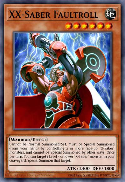 XX-Saber Faultroll Super Rare ANPR-EN035 Ancient Prophecy Yugioh card