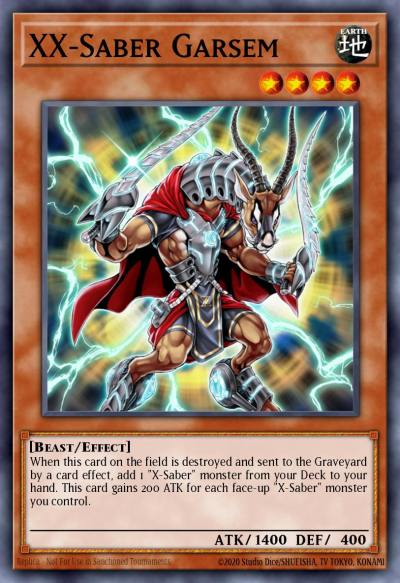 XX-Saber Garsem Rare ABPF-EN026 Absolute Powerforce Yugioh card