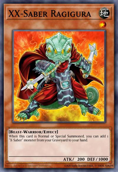 XX-Saber Ragigura Common ANPR-EN036 Ancient Prophecy Yugioh card