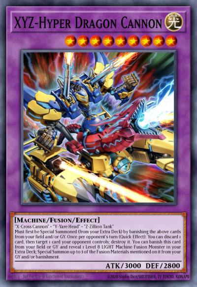 XYZ-Hyper Dragon Cannon Ultra Rare MZTM-EN021 Maze of the Master Yugioh card
