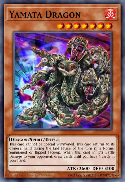 Yamata Dragon Super Rare DB2-EN179 Dark Beginning 2 Yugioh card