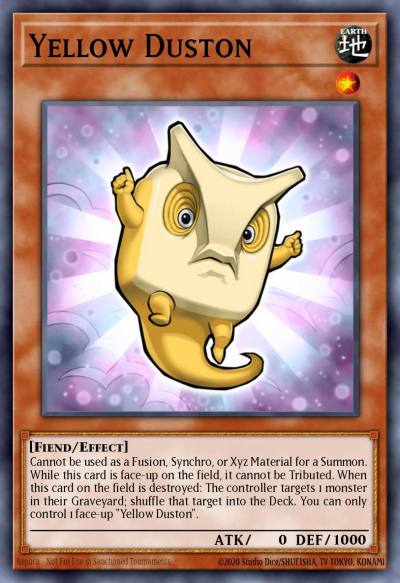 Yellow Duston Short Print JOTL-EN040 Judgment of the Light Yugioh card
