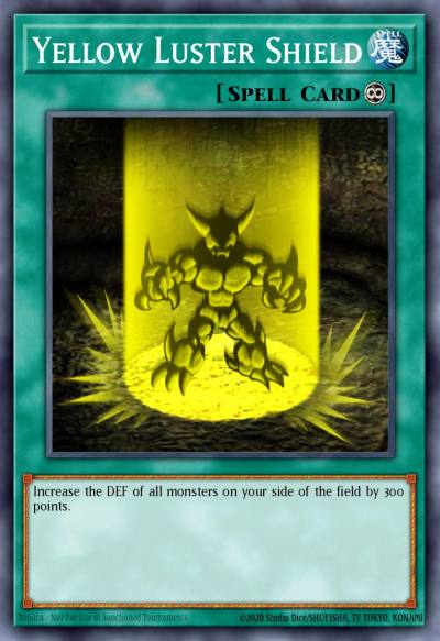 Yellow Luster Shield Common DR2-EN037 Dark Revelation Volume 2 Yugioh card