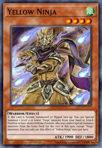 Yellow Ninja Common MP25-EN449 2025 Mega-Pack Tin Yugioh card