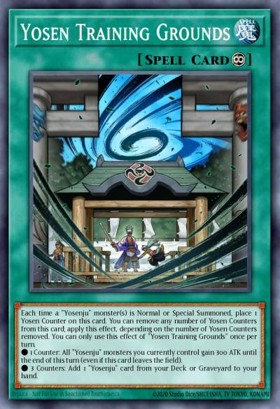 Yosen Training Grounds Super Rare THSF-EN008 The Secret Forces Yugioh card