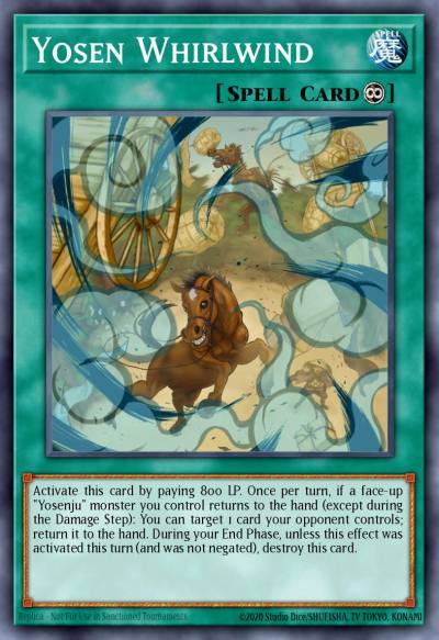 Yosen Whirlwind Common CROS-EN058 Crossed Souls Yugioh card