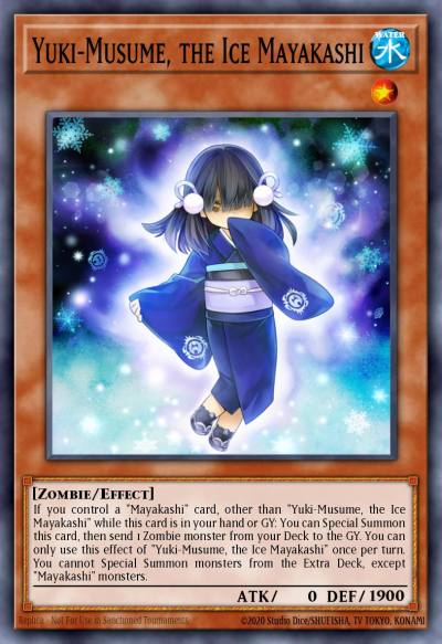 Yuki-Musume the Ice Mayakashi Common DANE-EN016 Dark Neostorm Yugioh card