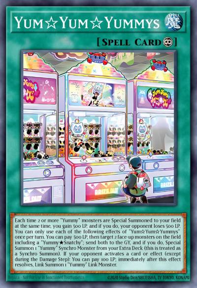 Yum☆Yum☆Yummys Super Rare DOOD-EN067 Doom of Dimensions Yugioh card