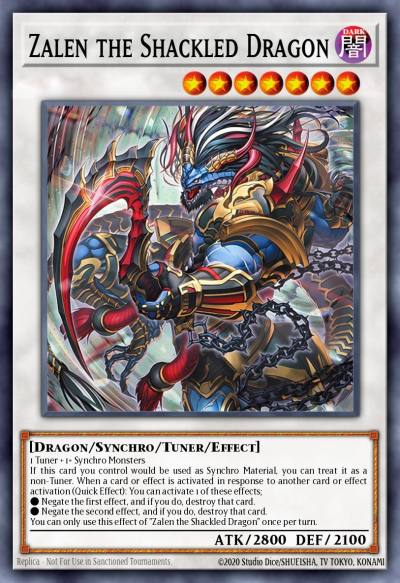 Zalen the Shackled Dragon Super Rare BPRO-EN042 Burst Protocol Yugioh card