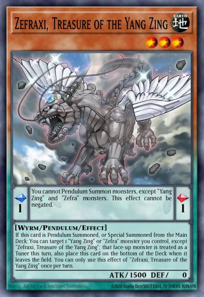 Zefraxi Treasure of the Yang Zing Ultra Rare CROS-EN024 Crossed Souls Yugioh card