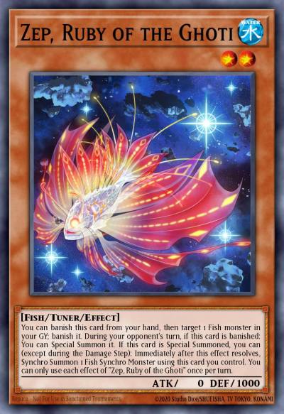 Zep Ruby of the Ghoti Ultra Rare DABL-EN085 Darkwing Blast Yugioh card