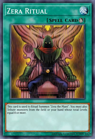 Zera Ritual Secret Rare PP01-EN010 Premium Pack (TCG) Yugioh card