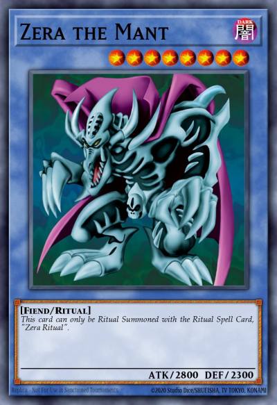 Zera the Mant Secret Rare PP01-EN011 Premium Pack (TCG) Yugioh card