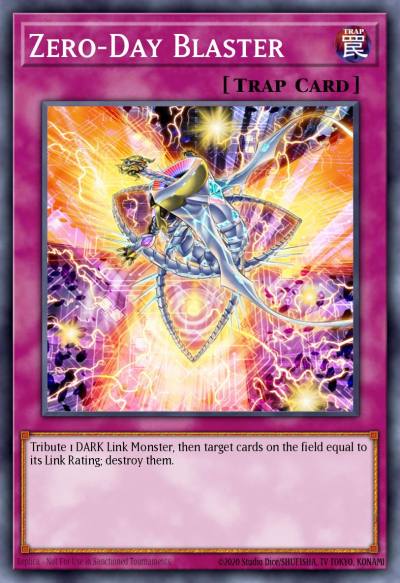 Zero-Day Blaster Super Rare SDRR-EN033 Structure Deck Rokket Revolt Yugioh card