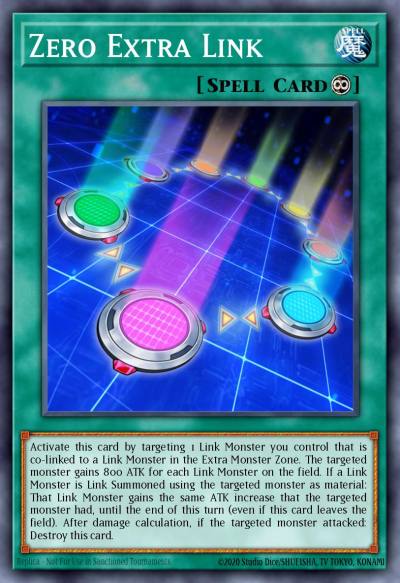 Zero Extra Link Common MP19-EN114 2019 Gold Sarcophagus Tin Mega Pack Yugioh card