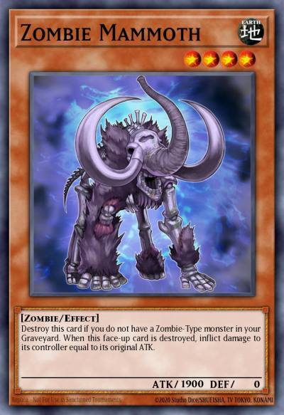 Zombie Mammoth Common CSOC-EN030 Crossroads of Chaos Yugioh card