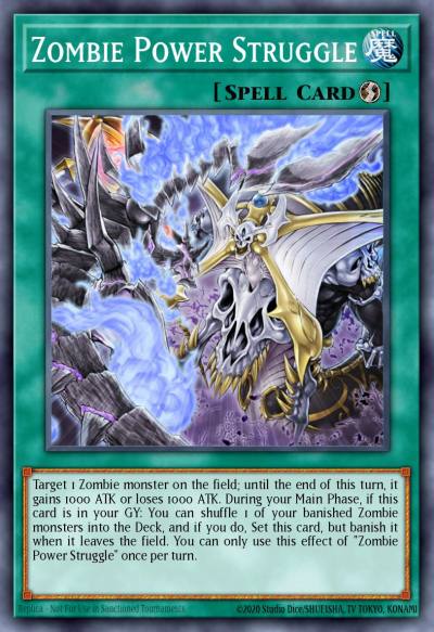 Zombie Power Struggle Common SR07-EN024 Structure Deck Zombie Horde Yugioh card
