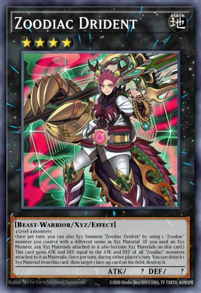 Zoodiac Drident Secret Rare MP17-EN208 2017 Mega-Tin Mega Pack Yugioh card